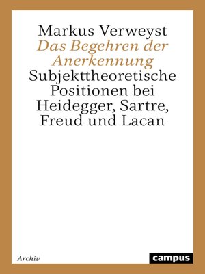 cover image of Das Begehren der Anerkennung